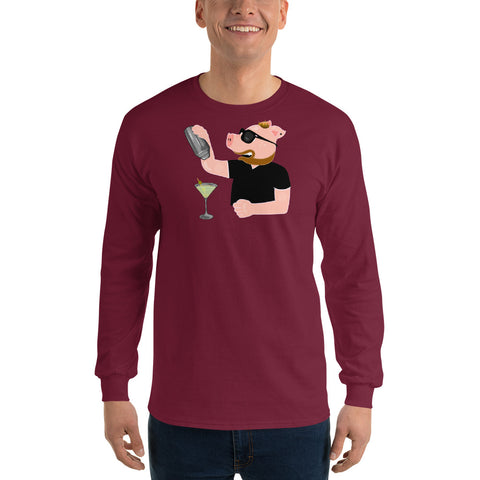 Cocktail Men’s Long Sleeve Shirt