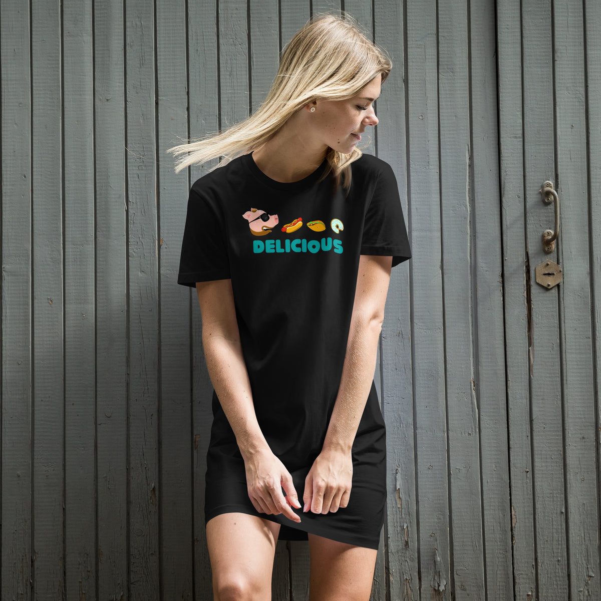 Pac-Man Organic cotton t-shirt dress