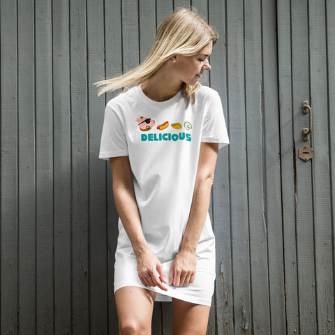 Pac-Man Organic cotton t-shirt dress